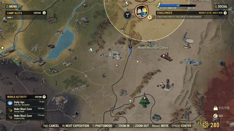 and a cooking station are in the middle of the area. . Fallout 76 middle mountain cabins
